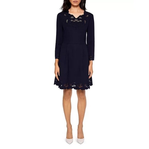 NWOT Ted Baker London Emey Embroidered Dress - Picture 2 of 11